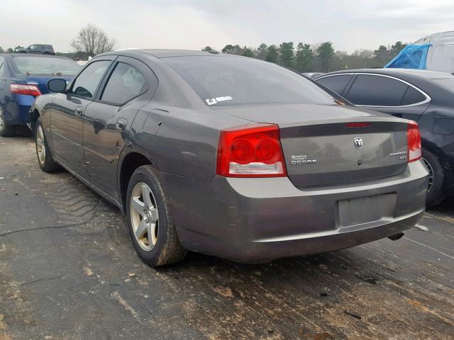 2B3CA3CV5AH236399 - 2010 DODGE CHARGER SX CHARCOAL photo 3