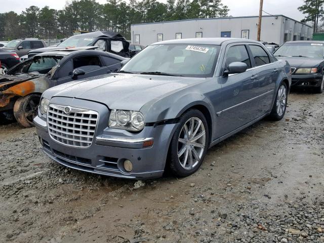 2C3LA73W26H370507 - 2006 CHRYSLER 300C SRT-8 BLUE photo 2