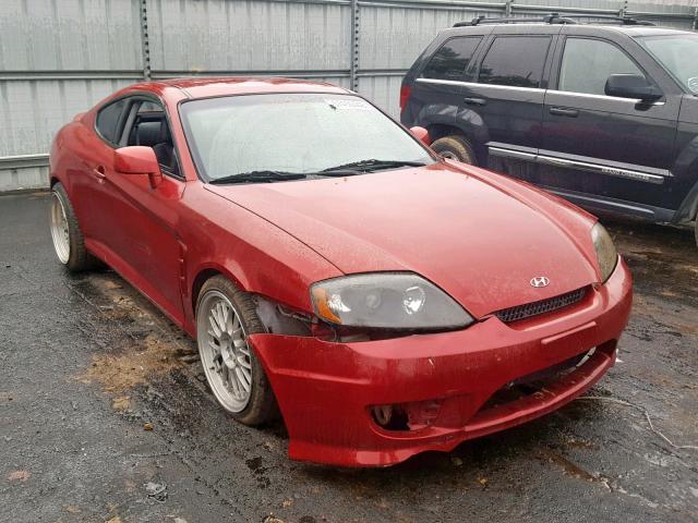 KMHHM65D06U220581 - 2006 HYUNDAI TIBURON GS RED photo 1