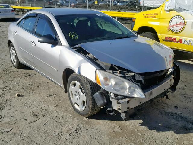 1G2ZF58B374126885 - 2007 PONTIAC G6 VALUE L SILVER photo 1