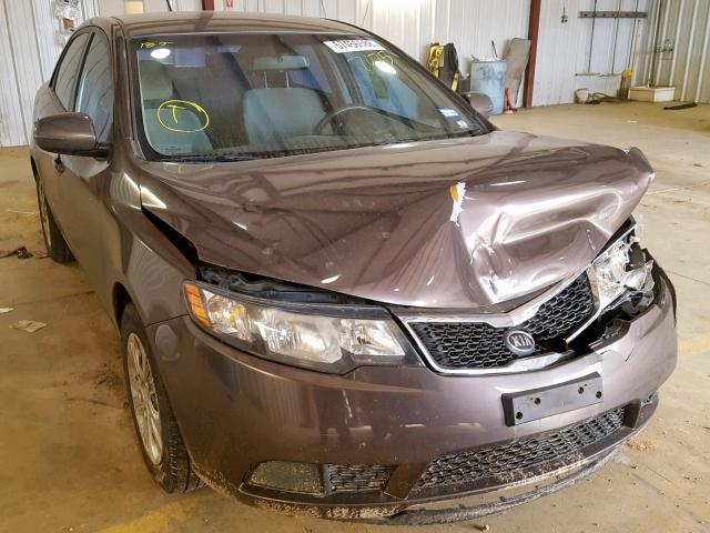 KNAFU4A2XD5727075 - 2013 KIA FORTE EX BROWN photo 1