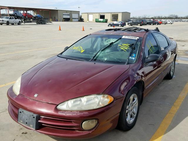 2B3AD56J51H680952 - 2001 DODGE INTREPID E MAROON photo 2