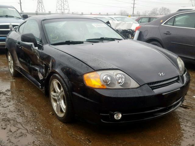 KMHHN65F44U113173 - 2004 HYUNDAI TIBURON GT BLACK photo 1