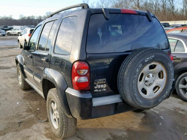1J4GL38K15W684603 - 2005 JEEP LIBERTY RE BLACK photo 3