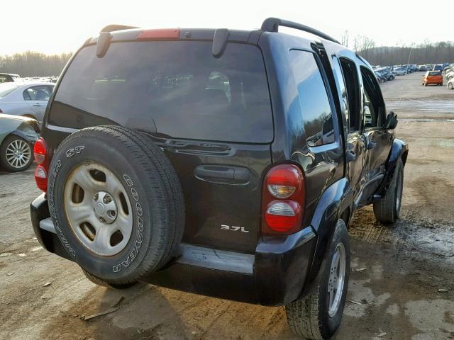 1J4GL38K15W684603 - 2005 JEEP LIBERTY RE BLACK photo 4