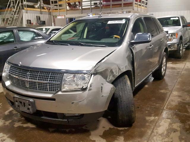 2LMDU88C98BJ22367 - 2008 LINCOLN MKX GRAY photo 2