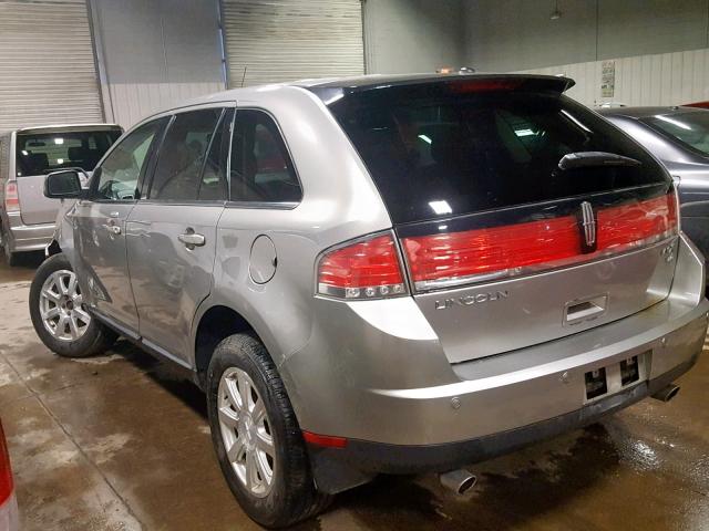 2LMDU88C98BJ22367 - 2008 LINCOLN MKX GRAY photo 3