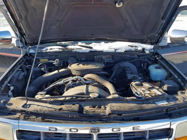 1B7GG23XXRS663012 - 1994 DODGE DAKOTA BLACK photo 7