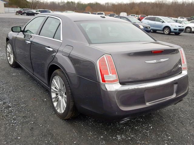 2C3CCAEG8EH161929 - 2014 CHRYSLER 300C GRAY photo 3