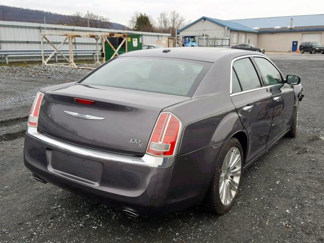 2C3CCAEG8EH161929 - 2014 CHRYSLER 300C GRAY photo 4