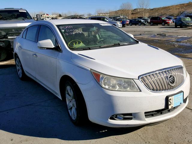 1G4GC5EG8AF143524 - 2010 BUICK LACROSSE C WHITE photo 1