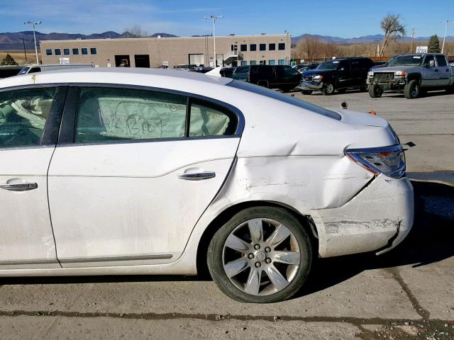 1G4GC5EG8AF143524 - 2010 BUICK LACROSSE C WHITE photo 9