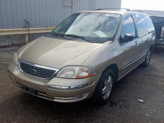 2FMZA52441BA71554 - 2001 FORD WINDSTAR S GOLD photo 2