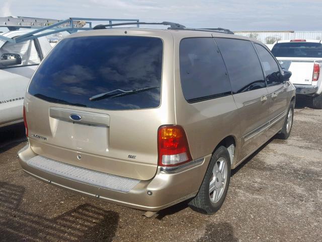 2FMZA52441BA71554 - 2001 FORD WINDSTAR S GOLD photo 4