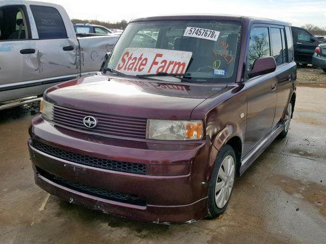 JTLKT324050190038 - 2005 TOYOTA SCION XB BURGUNDY photo 2