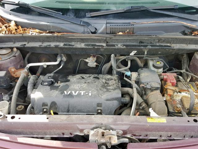 JTLKT324050190038 - 2005 TOYOTA SCION XB BURGUNDY photo 7