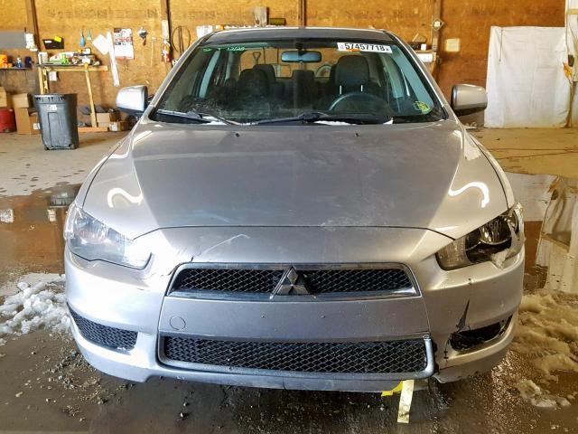 JA32V2FW9EU008632 - 2014 MITSUBISHI LANCER SE SILVER photo 9