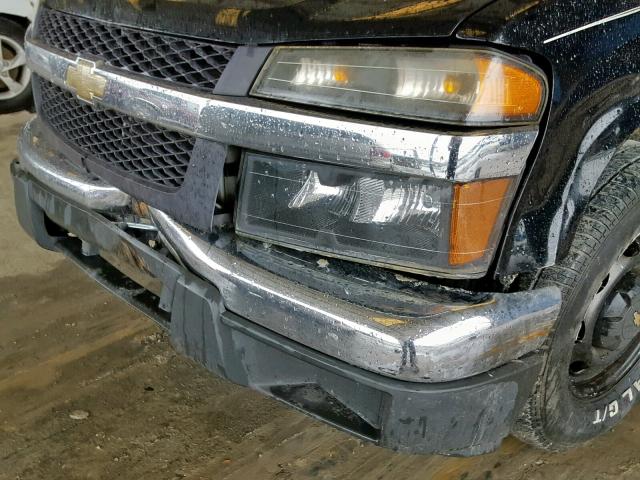 1GCCS148168147385 - 2006 CHEVROLET COLORADO BLACK photo 9