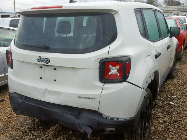 ZACCJAAT0FPB85453 - 2015 JEEP RENEGADE S WHITE photo 4