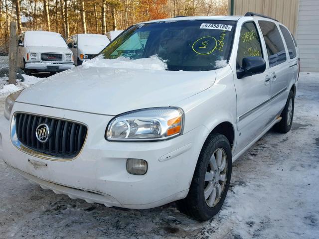 5GADV23197D204299 - 2007 BUICK TERRAZA CX WHITE photo 2