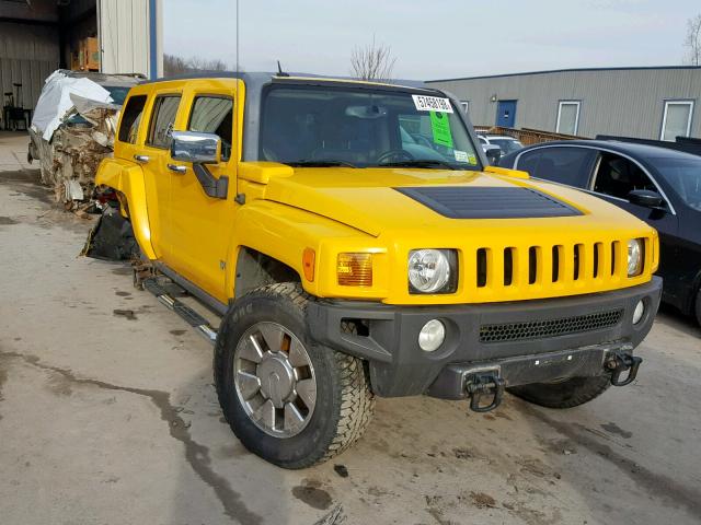 5GTDN13E678185952 - 2007 HUMMER H3 YELLOW photo 1