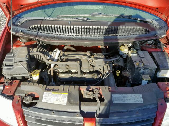 1D4GP25R37B149145 - 2007 DODGE CARAVAN SE RED photo 7