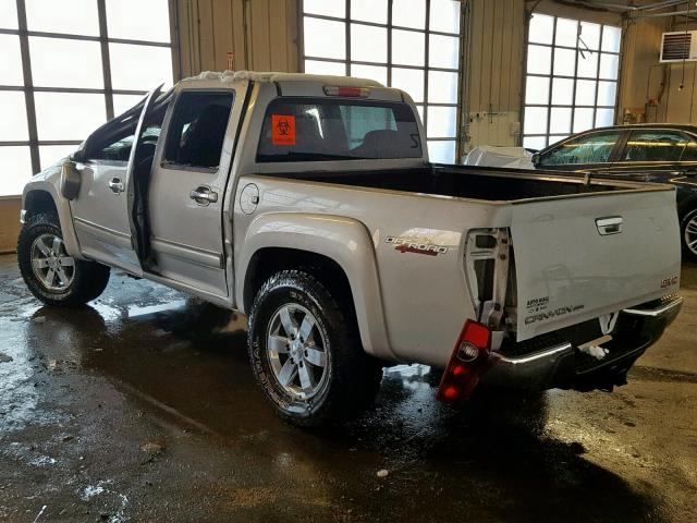 1GTH6MFEXC8105209 - 2012 GMC CANYON SLE SILVER photo 3