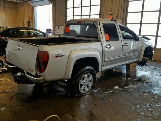 1GTH6MFEXC8105209 - 2012 GMC CANYON SLE SILVER photo 4