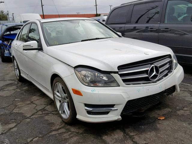 WDDGF4HB0EA905484 - 2014 MERCEDES-BENZ C 250 WHITE photo 1