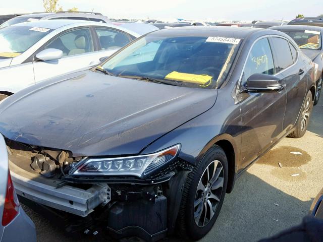 19UUB1F59FA026136 - 2015 ACURA TLX TECH GRAY photo 2