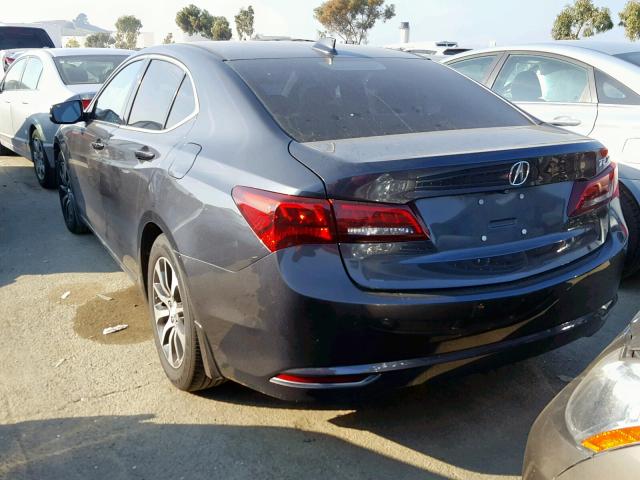 19UUB1F59FA026136 - 2015 ACURA TLX TECH GRAY photo 3