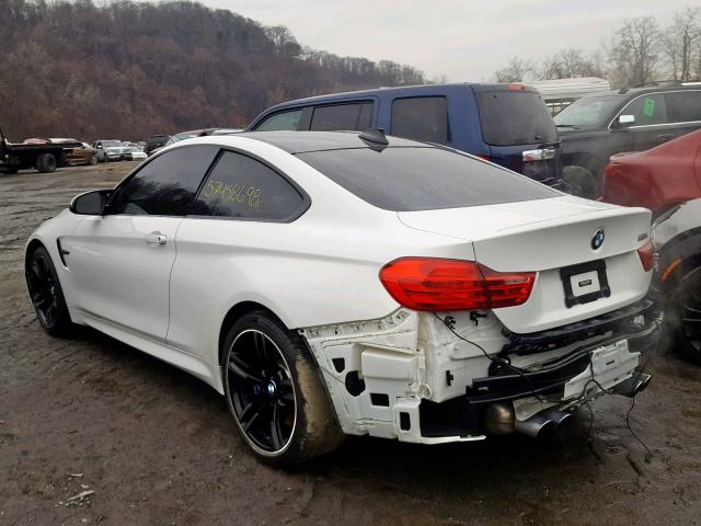 WBS3R9C55GK338578 - 2016 BMW M4 WHITE photo 3