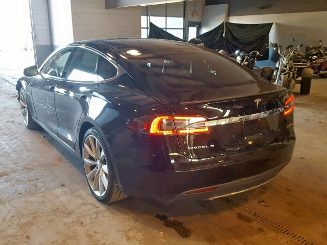 5YJSA1H21EFP62456 - 2014 TESLA MODEL S BLACK photo 3