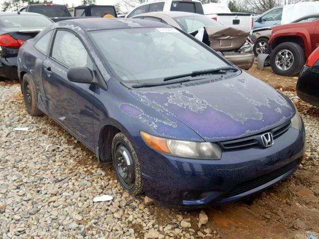 2HGFG12296H530046 - 2006 HONDA CIVIC DX BLUE photo 1