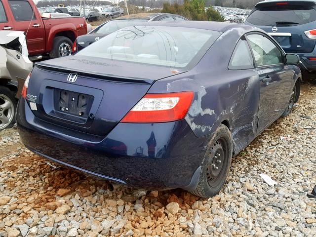 2HGFG12296H530046 - 2006 HONDA CIVIC DX BLUE photo 4