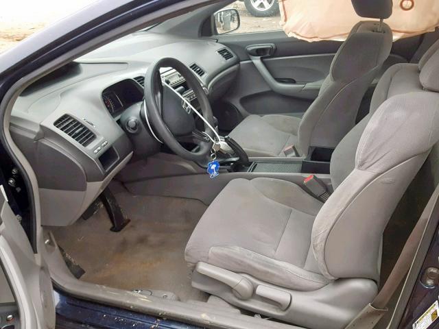 2HGFG12296H530046 - 2006 HONDA CIVIC DX BLUE photo 5