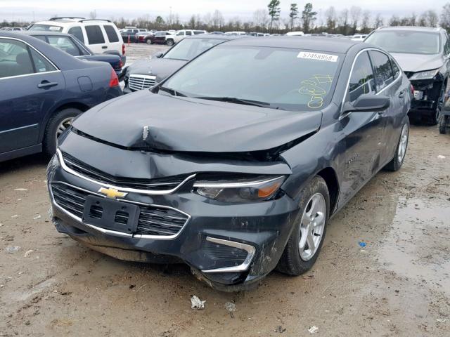 1G1ZB5ST5HF247568 - 2017 CHEVROLET MALIBU LS CHARCOAL photo 2