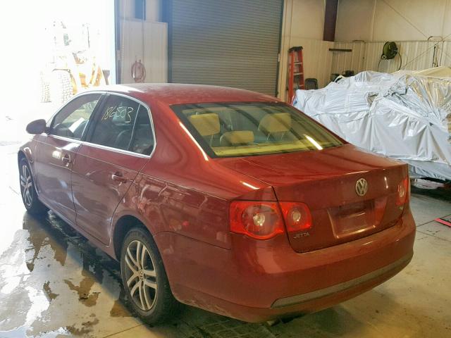 3VWRT71K96M831099 - 2006 VOLKSWAGEN JETTA TDI RED photo 3