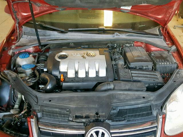 3VWRT71K96M831099 - 2006 VOLKSWAGEN JETTA TDI RED photo 7