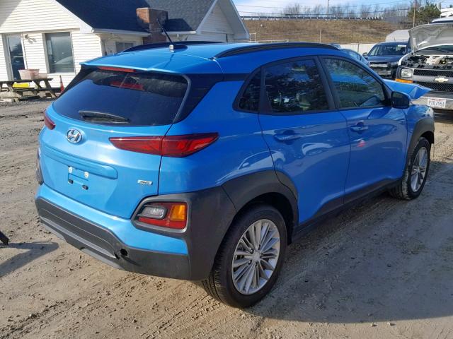 KM8K6CAA6JU127471 - 2018 HYUNDAI KONA SEL BLUE photo 4