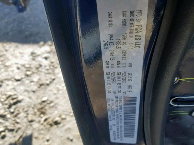 1C4NJCBA3GD553304 - 2016 JEEP COMPASS SP ლურჯი ფოტო 10