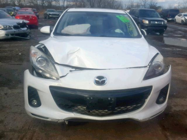 JM1BL1M62C1507338 - 2012 MAZDA 3 S WHITE photo 9