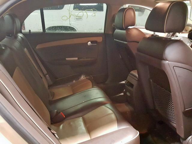 1G1ZK57B08F264195 - 2008 CHEVROLET MALIBU LTZ ოქროსფერი ფოტო 6