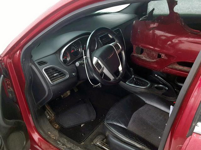 1C3CCBCG2DN627840 - 2013 CHRYSLER 200 LIMITE RED photo 5