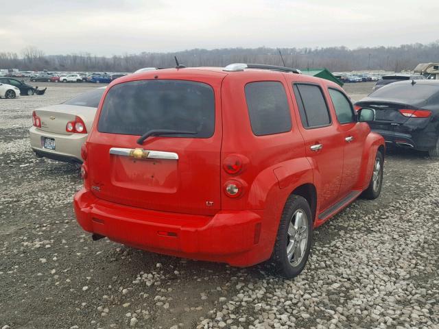 3GNDA23D18S519126 - 2008 CHEVROLET HHR LT RED photo 4