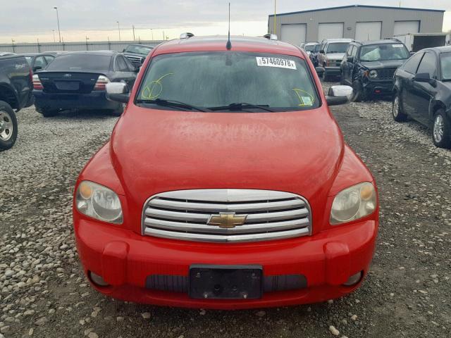 3GNDA23D18S519126 - 2008 CHEVROLET HHR LT RED photo 9