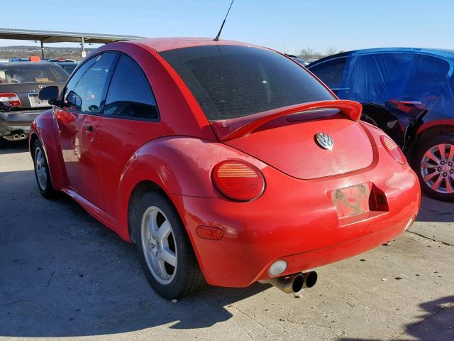 3VWBA21C5XM448541 - 1999 VOLKSWAGEN NEW BEETLE RED photo 3