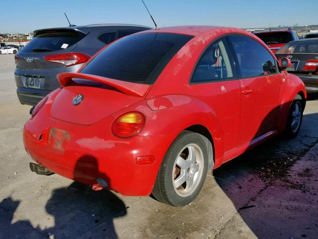 3VWBA21C5XM448541 - 1999 VOLKSWAGEN NEW BEETLE RED photo 4