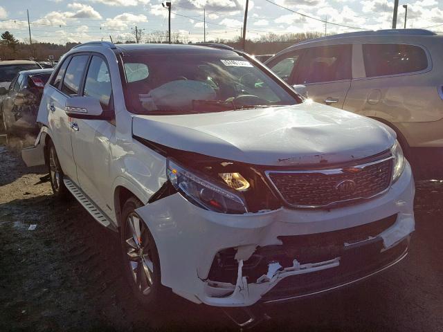 5XYKWDA73FG574640 - 2015 KIA SORENTO SX WHITE photo 2