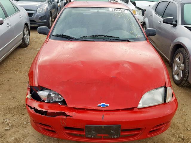 1G1JS124527470158 - 2002 CHEVROLET CAVALIER L RED photo 9